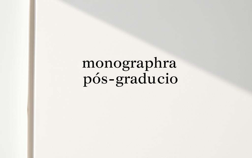 monografia para pós-graduação