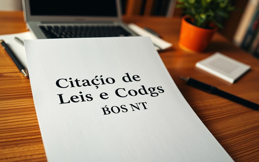 Citação de Leis e Códigos ABNT
