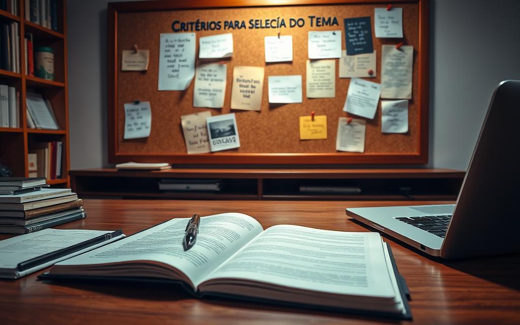 Critérios para Seleção do Tema