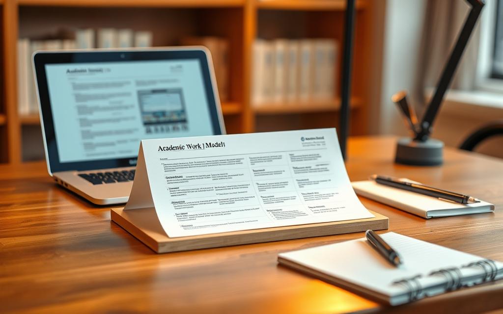 modelo de trabalho acadêmico